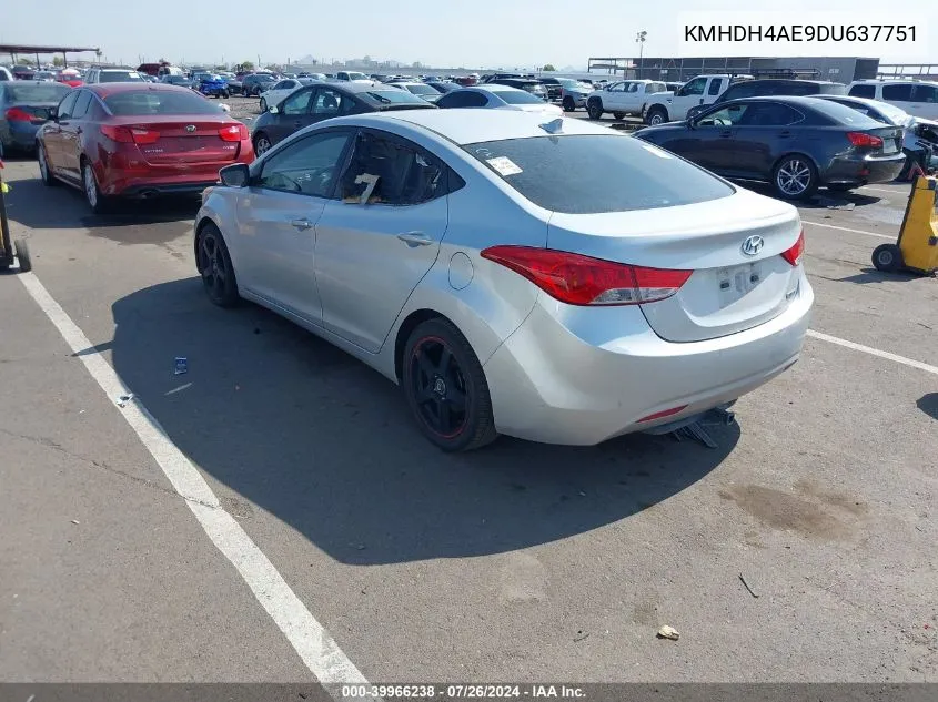 KMHDH4AE9DU637751 2013 Hyundai Elantra Limited