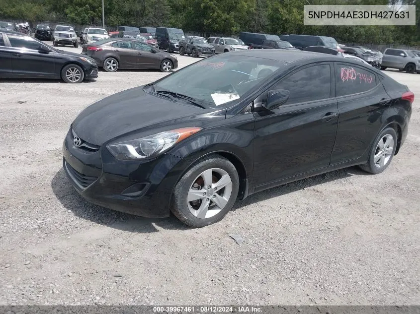 5NPDH4AE3DH427631 2013 Hyundai Elantra Gls