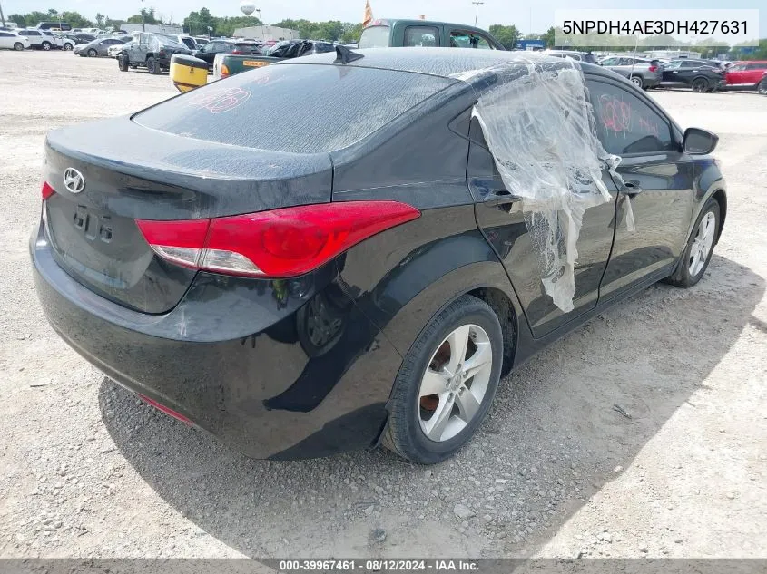 5NPDH4AE3DH427631 2013 Hyundai Elantra Gls