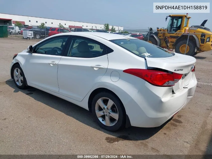 5NPDH4AE1DH158819 2013 Hyundai Elantra Gls