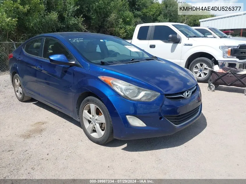 2013 Hyundai Elantra Gls (Ulsan Plant) VIN: KMHDH4AE4DU526377 Lot: 39987334