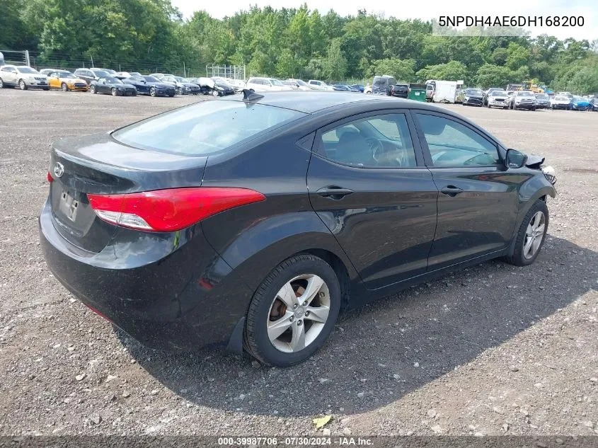 2013 Hyundai Elantra Gls VIN: 5NPDH4AE6DH168200 Lot: 39987706