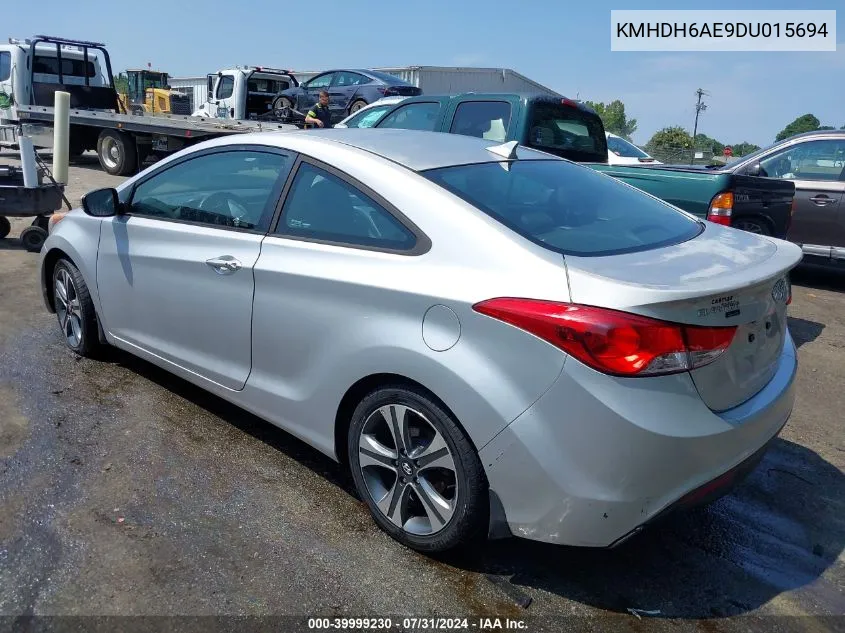 2013 Hyundai Elantra Se VIN: KMHDH6AE9DU015694 Lot: 39999230