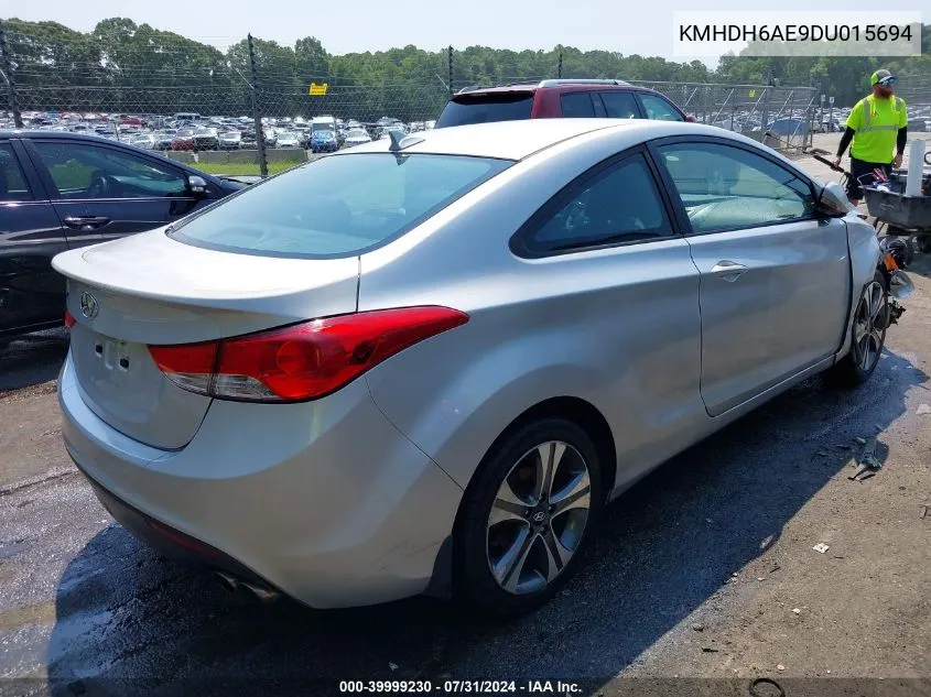 2013 Hyundai Elantra Se VIN: KMHDH6AE9DU015694 Lot: 39999230