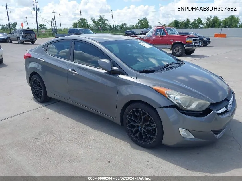 2013 Hyundai Elantra Gls VIN: 5NPDH4AE8DH307582 Lot: 40008204