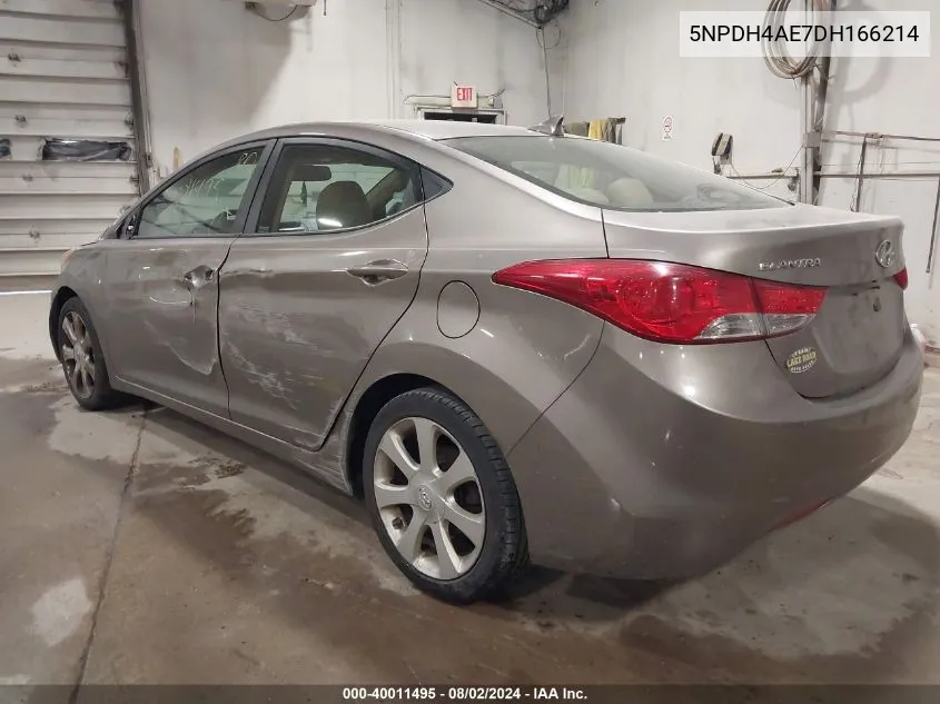 5NPDH4AE7DH166214 2013 Hyundai Elantra Limited