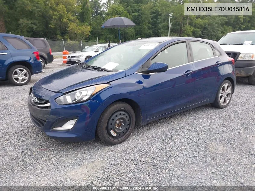 2013 Hyundai Elantra Gt VIN: KMHD35LE7DU045816 Lot: 40011917