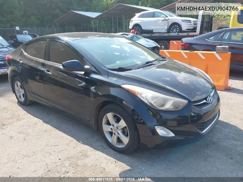 2013 Hyundai Elantra Gls VIN: KMHDH4AEXDU904766 Lot: 40017815