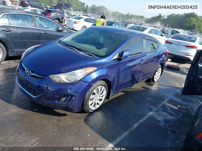 2013 Hyundai Elantra Gls/Limited VIN: 5NPDH4AE9DH203425 Lot: 40018546