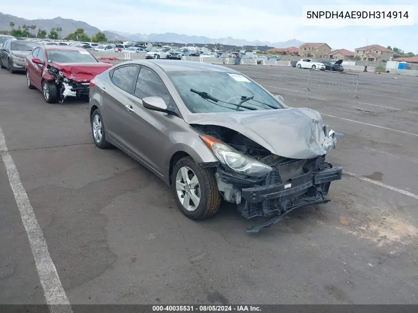 5NPDH4AE9DH314914 2013 Hyundai Elantra Gls