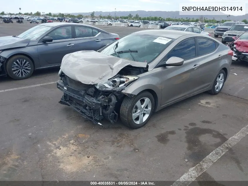 5NPDH4AE9DH314914 2013 Hyundai Elantra Gls