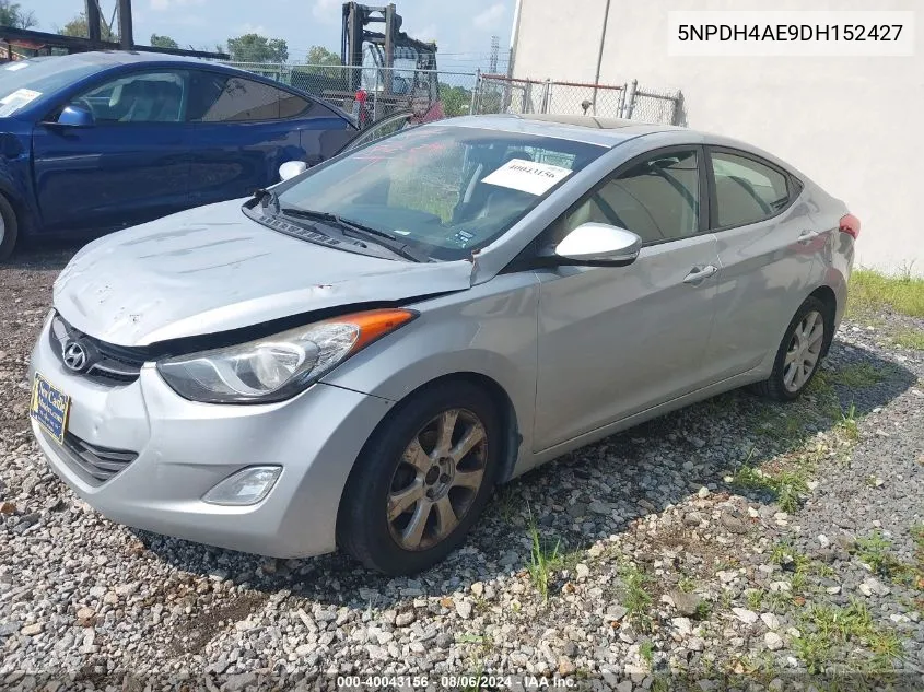 2013 Hyundai Elantra Limited VIN: 5NPDH4AE9DH152427 Lot: 40043156