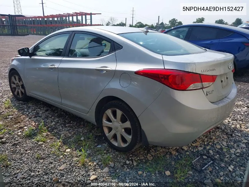 5NPDH4AE9DH152427 2013 Hyundai Elantra Limited