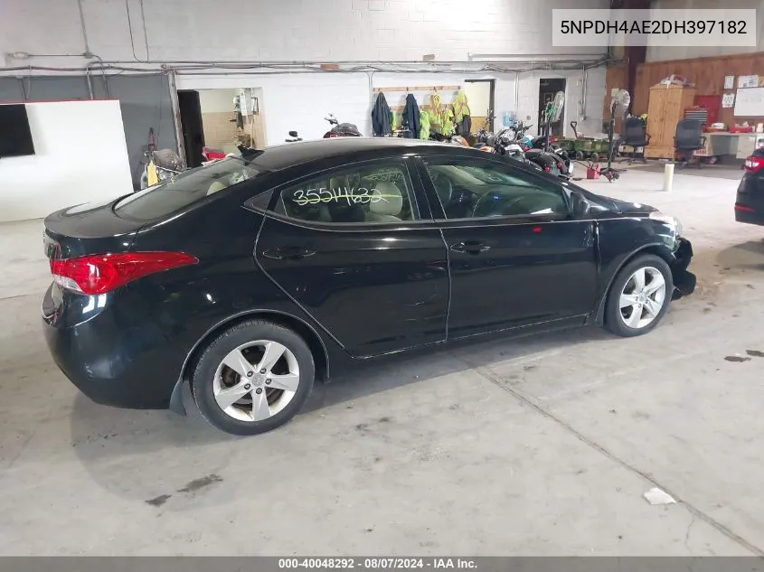 5NPDH4AE2DH397182 2013 Hyundai Elantra Gls