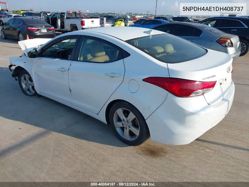 5NPDH4AE1DH408737 2013 Hyundai Elantra Gls/Limited