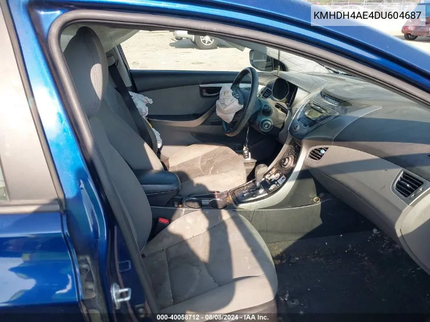 KMHDH4AE4DU604687 2013 Hyundai Elantra Gls