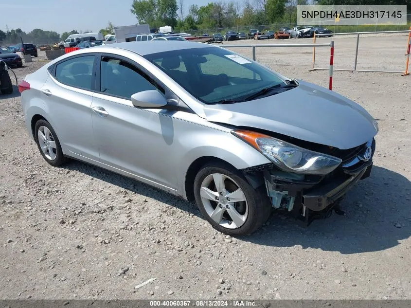 5NPDH4AE3DH317145 2013 Hyundai Elantra Gls