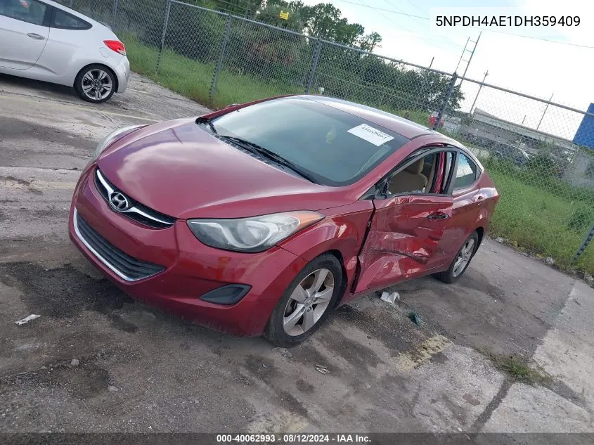 5NPDH4AE1DH359409 2013 Hyundai Elantra Gls