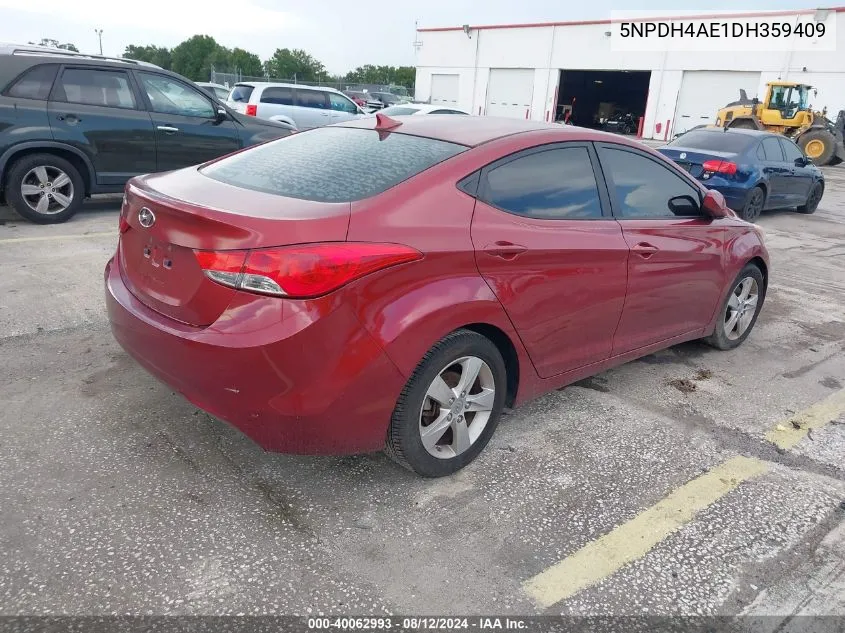 5NPDH4AE1DH359409 2013 Hyundai Elantra Gls