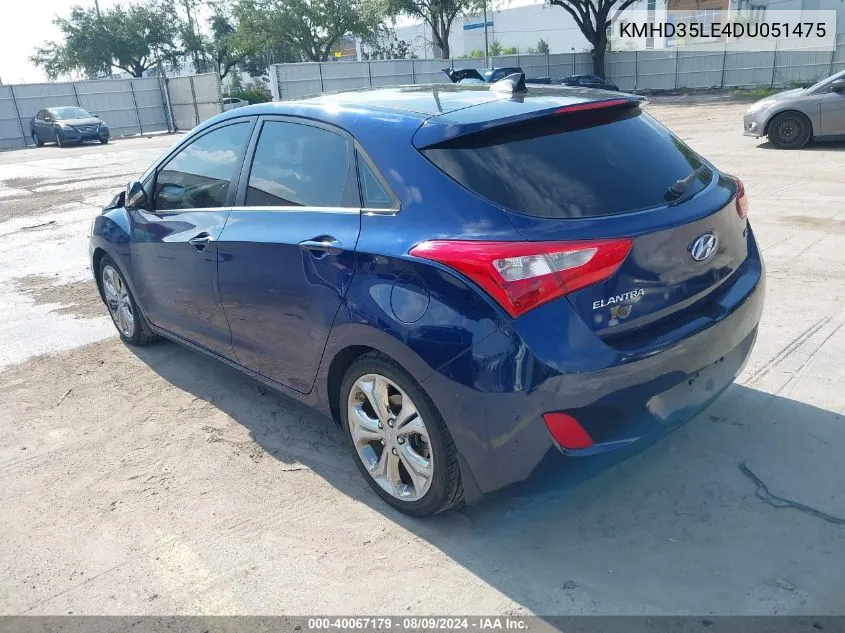 KMHD35LE4DU051475 2013 Hyundai Elantra Gt