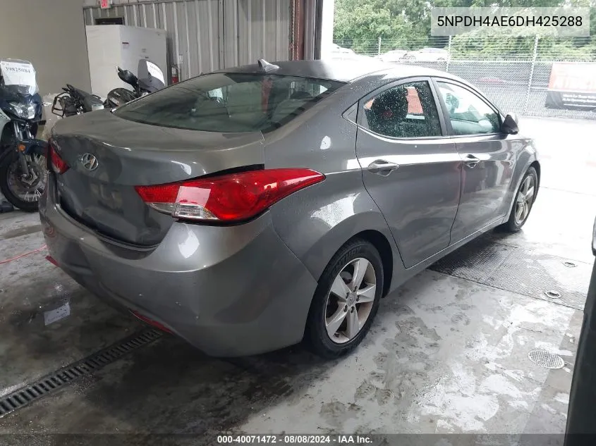 2013 Hyundai Elantra Gls VIN: 5NPDH4AE6DH425288 Lot: 40071472