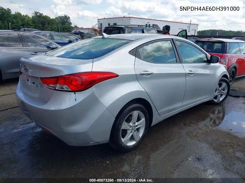 5NPDH4AE6DH391000 2013 Hyundai Elantra Gls