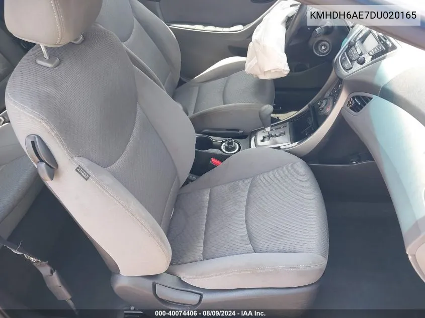 KMHDH6AE7DU020165 2013 Hyundai Elantra Gs