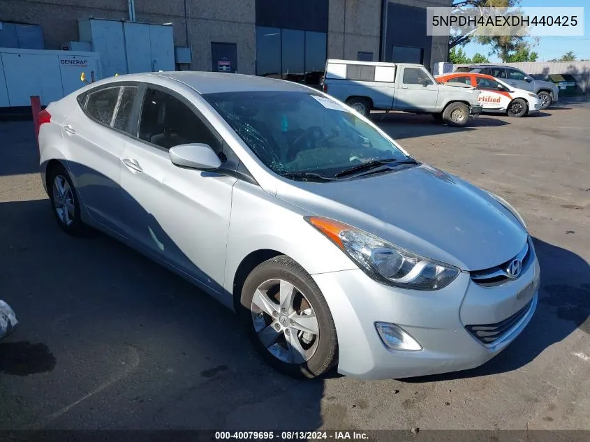 2013 Hyundai Elantra Gls VIN: 5NPDH4AEXDH440425 Lot: 40079695