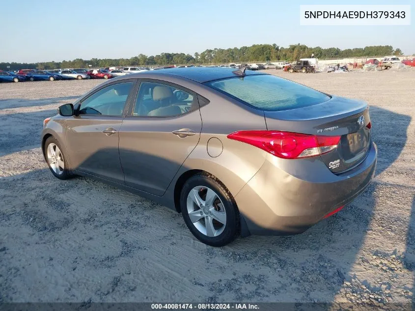 2013 Hyundai Elantra Gls VIN: 5NPDH4AE9DH379343 Lot: 40081474