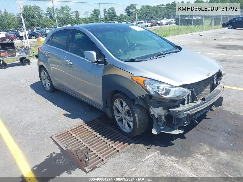 2013 Hyundai Elantra Gt VIN: KMHD35LE0DU131792 Lot: 40084274