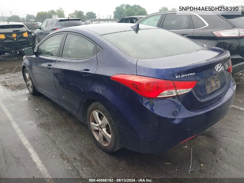 5NPDH4AE5DH258390 2013 Hyundai Elantra Gls