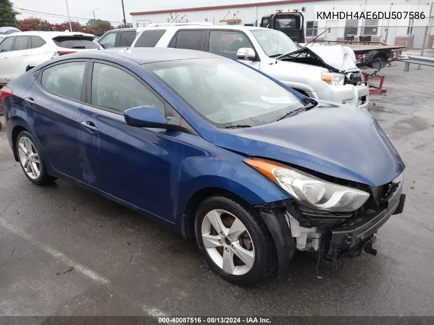 KMHDH4AE6DU507586 2013 Hyundai Elantra Gls