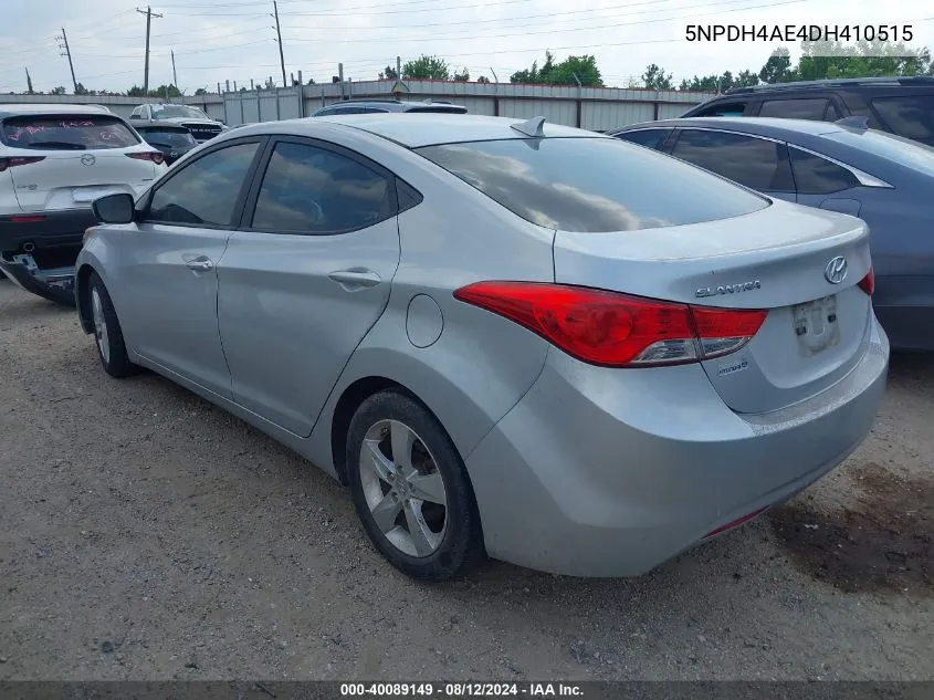 2013 Hyundai Elantra Gls VIN: 5NPDH4AE4DH410515 Lot: 40089149