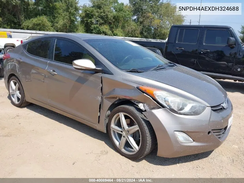 5NPDH4AEXDH324688 2013 Hyundai Elantra Limited