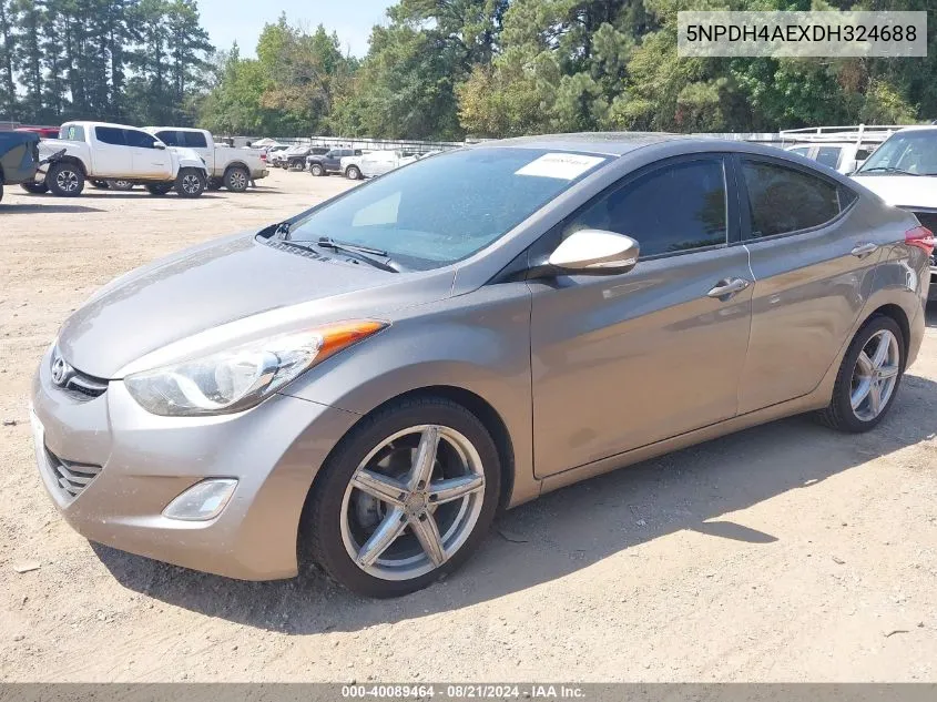 5NPDH4AEXDH324688 2013 Hyundai Elantra Limited