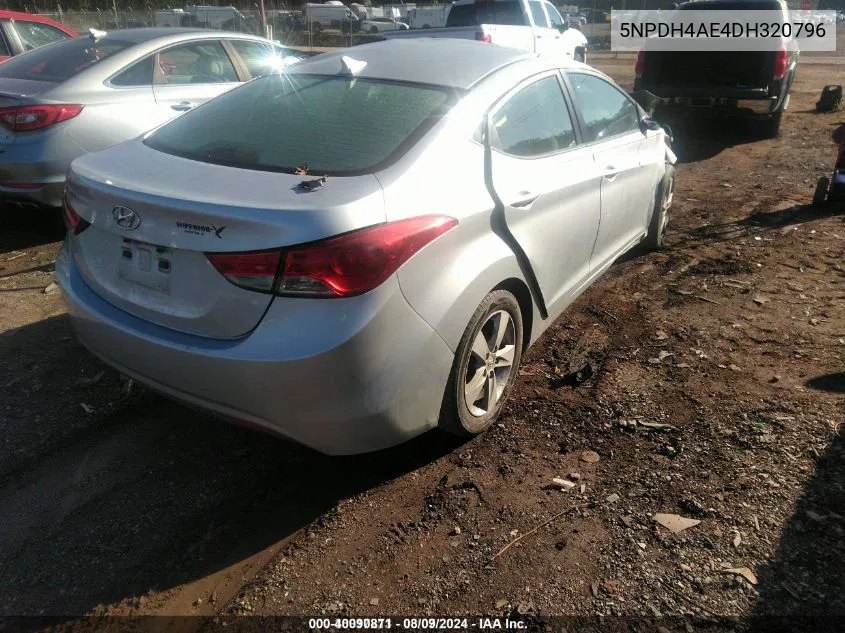 2013 Hyundai Elantra Gls VIN: 5NPDH4AE4DH320796 Lot: 40090871