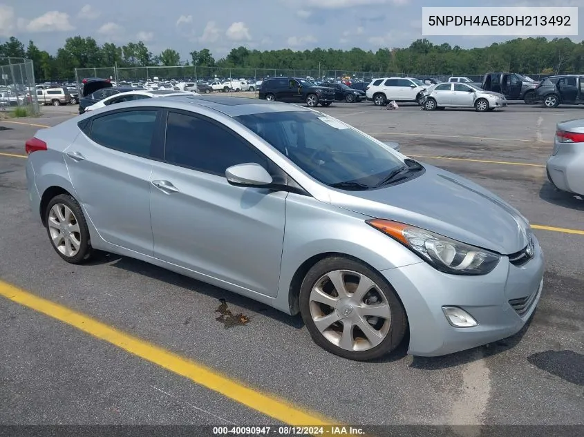 2013 Hyundai Elantra Limited VIN: 5NPDH4AE8DH213492 Lot: 40090947