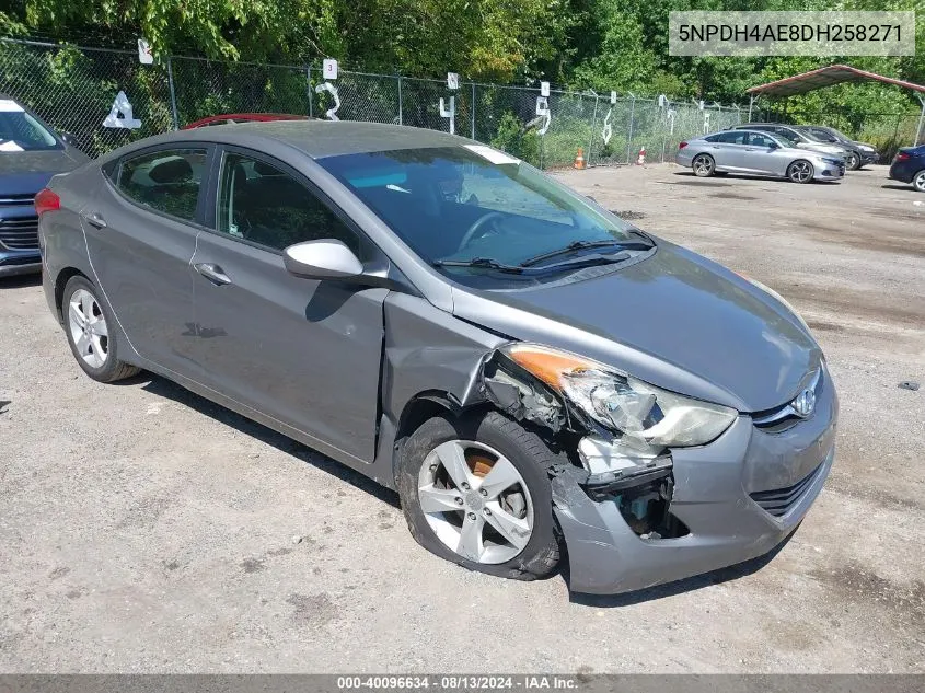 2013 Hyundai Elantra Gls/Limited VIN: 5NPDH4AE8DH258271 Lot: 40096634