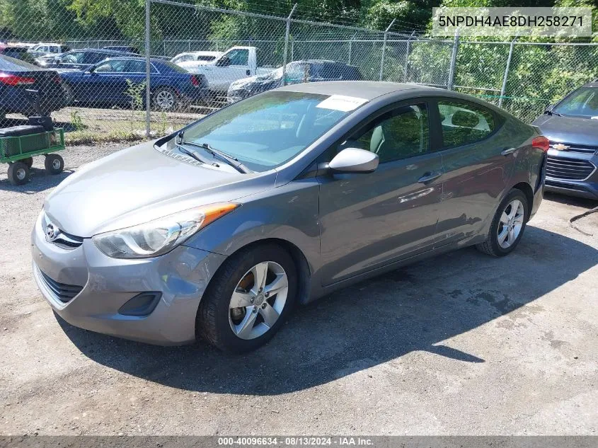 2013 Hyundai Elantra Gls/Limited VIN: 5NPDH4AE8DH258271 Lot: 40096634