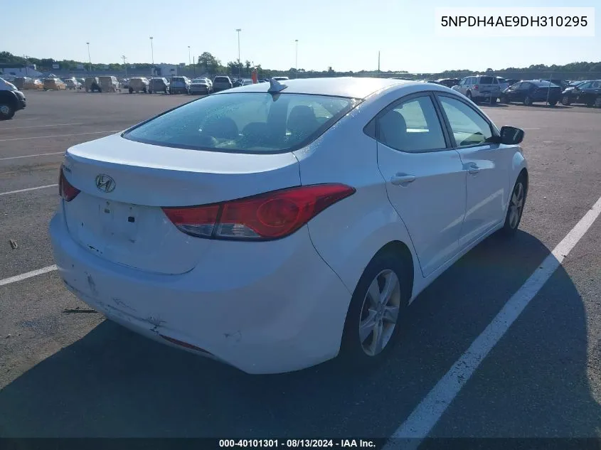 2013 Hyundai Elantra Gls VIN: 5NPDH4AE9DH310295 Lot: 40101301