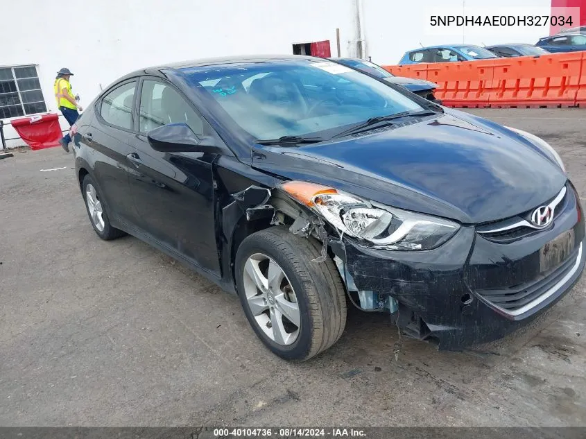 2013 Hyundai Elantra Gls VIN: 5NPDH4AE0DH327034 Lot: 40104736