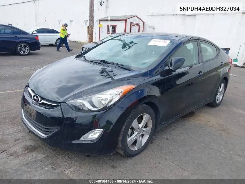 5NPDH4AE0DH327034 2013 Hyundai Elantra Gls