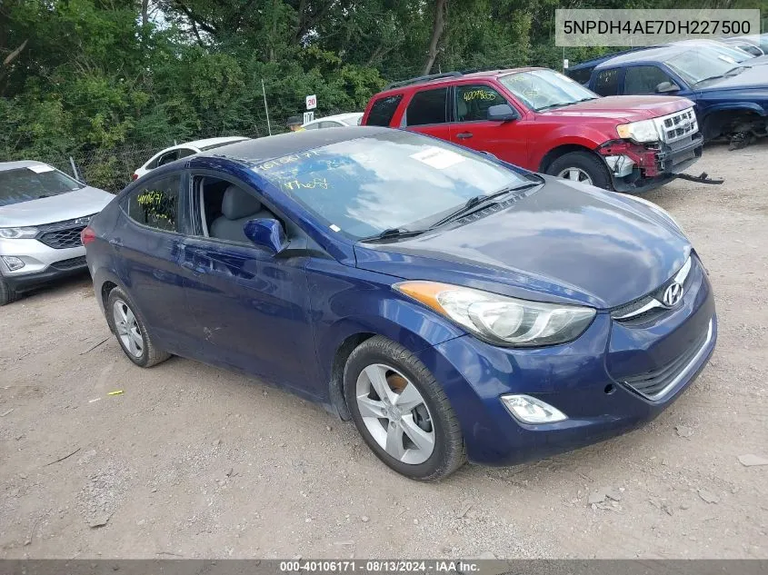 2013 Hyundai Elantra Gls VIN: 5NPDH4AE7DH227500 Lot: 40106171