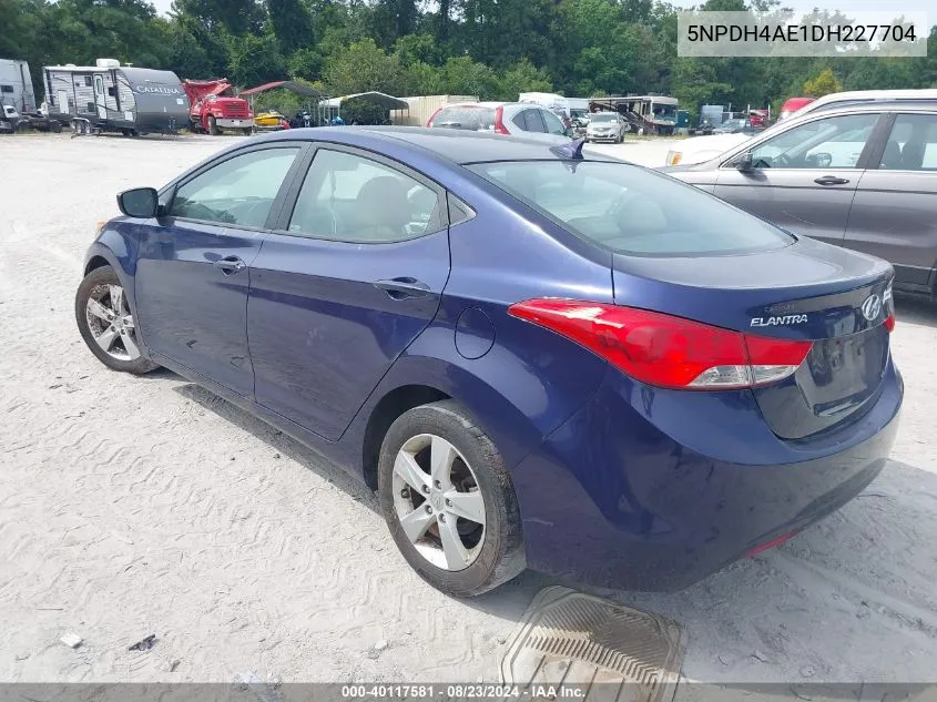 2013 Hyundai Elantra Gls VIN: 5NPDH4AE1DH227704 Lot: 40117581