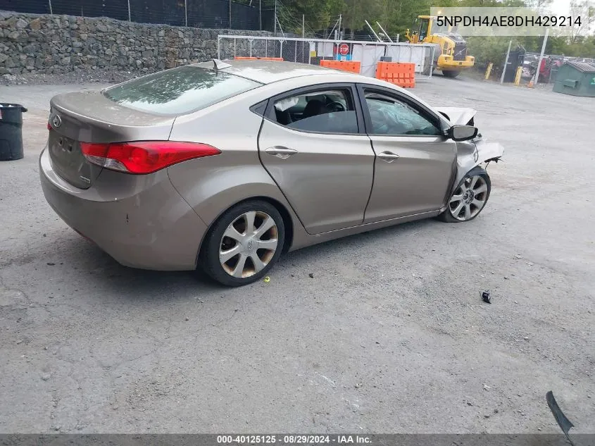 5NPDH4AE8DH429214 2013 Hyundai Elantra Limited