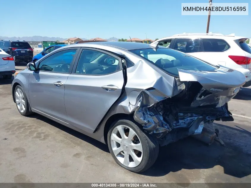 KMHDH4AE8DU516595 2013 Hyundai Elantra Limited