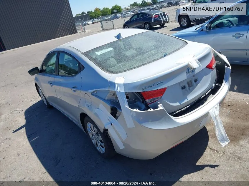 2013 Hyundai Elantra Gls VIN: 5NPDH4AE7DH160767 Lot: 40134804