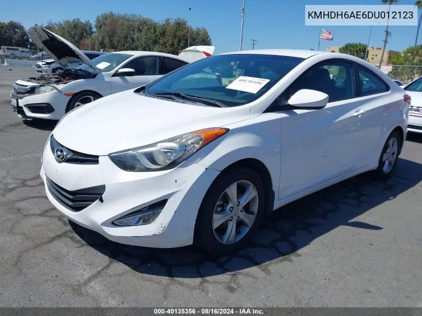 KMHDH6AE6DU012123 2013 Hyundai Elantra Gs