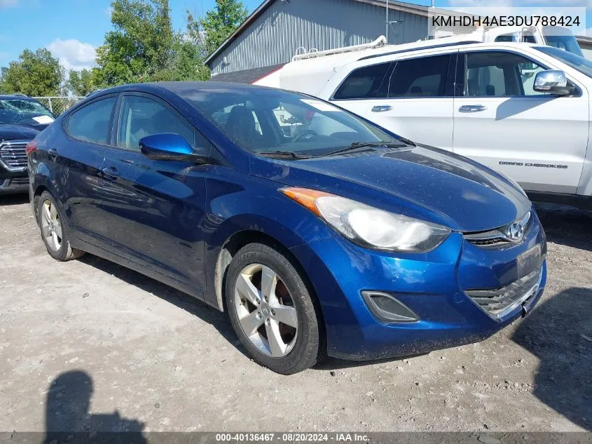 2013 Hyundai Elantra Gls/Limited VIN: KMHDH4AE3DU788424 Lot: 40136467