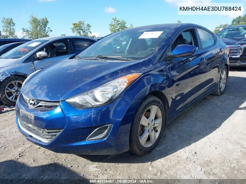 KMHDH4AE3DU788424 2013 Hyundai Elantra Gls/Limited